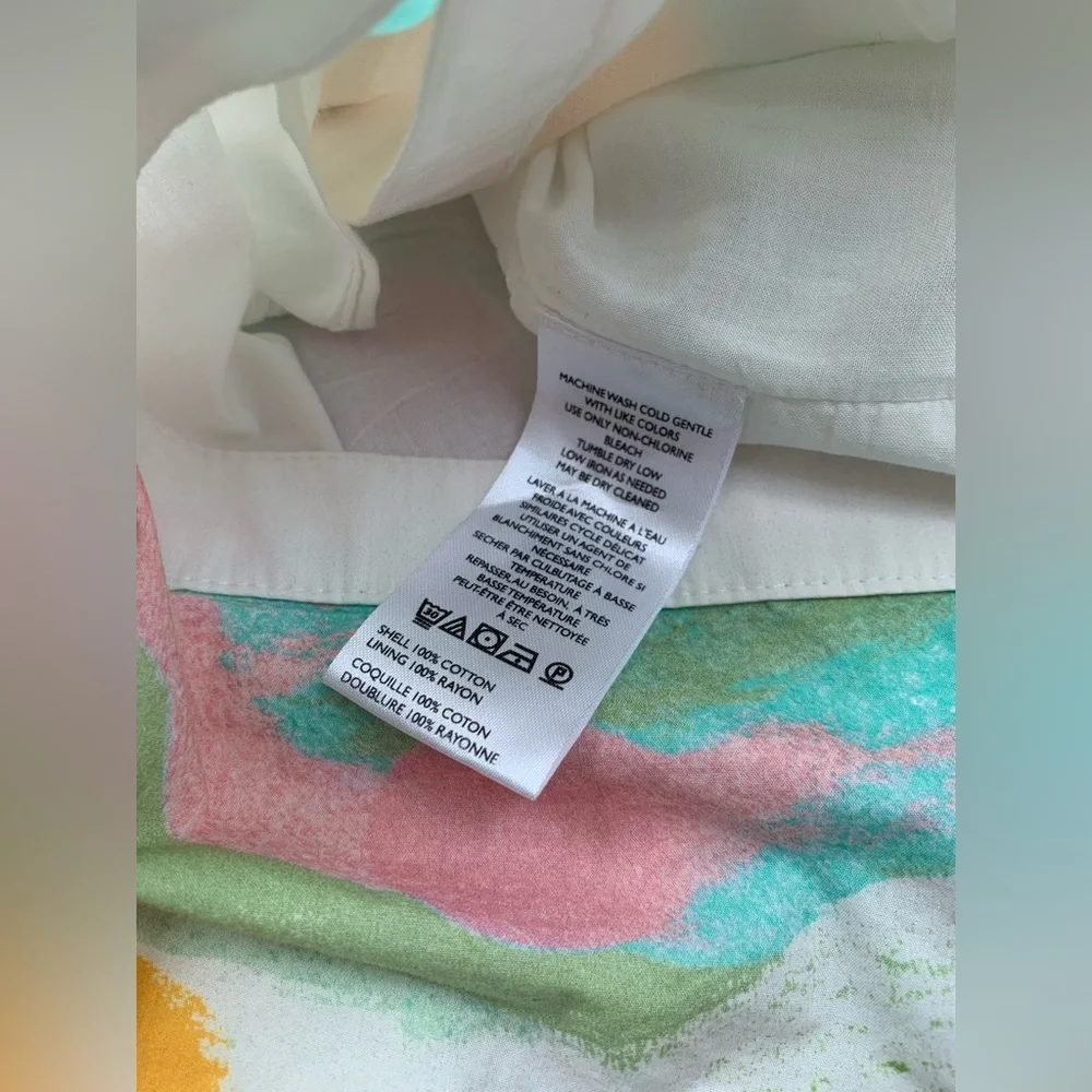 Anthropologie NWT Size L The Lillian Cap-Sleeve Button-Front Midi Dress by Maeve - Picture 10 of 13